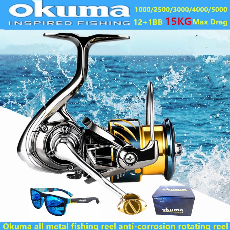 Kastking Reel Zephyr - Okuma Tüm Metal Balıkçılık Makarası 12+1BB15KG
