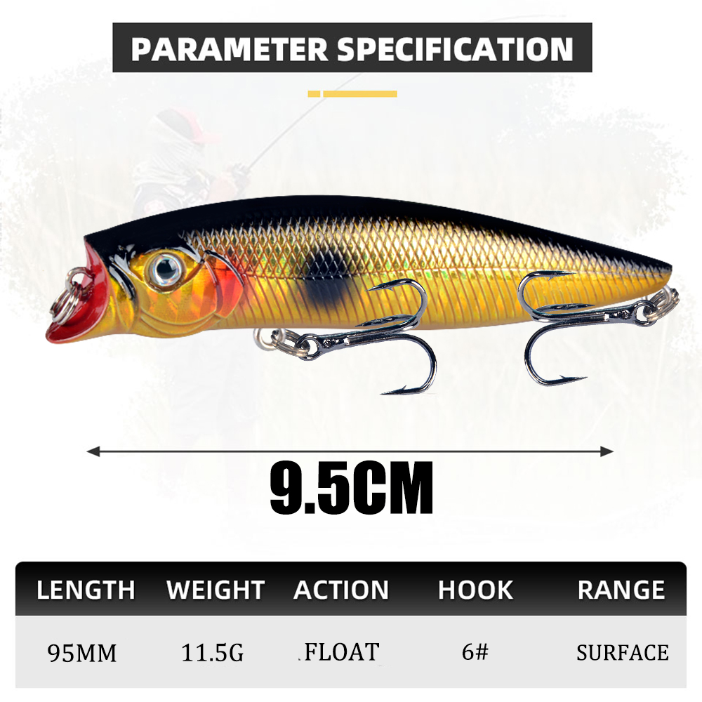 1 adet Balıkçılık Lures Yüksek - Fishing Lure Topwater incelemesi ve fiyatı